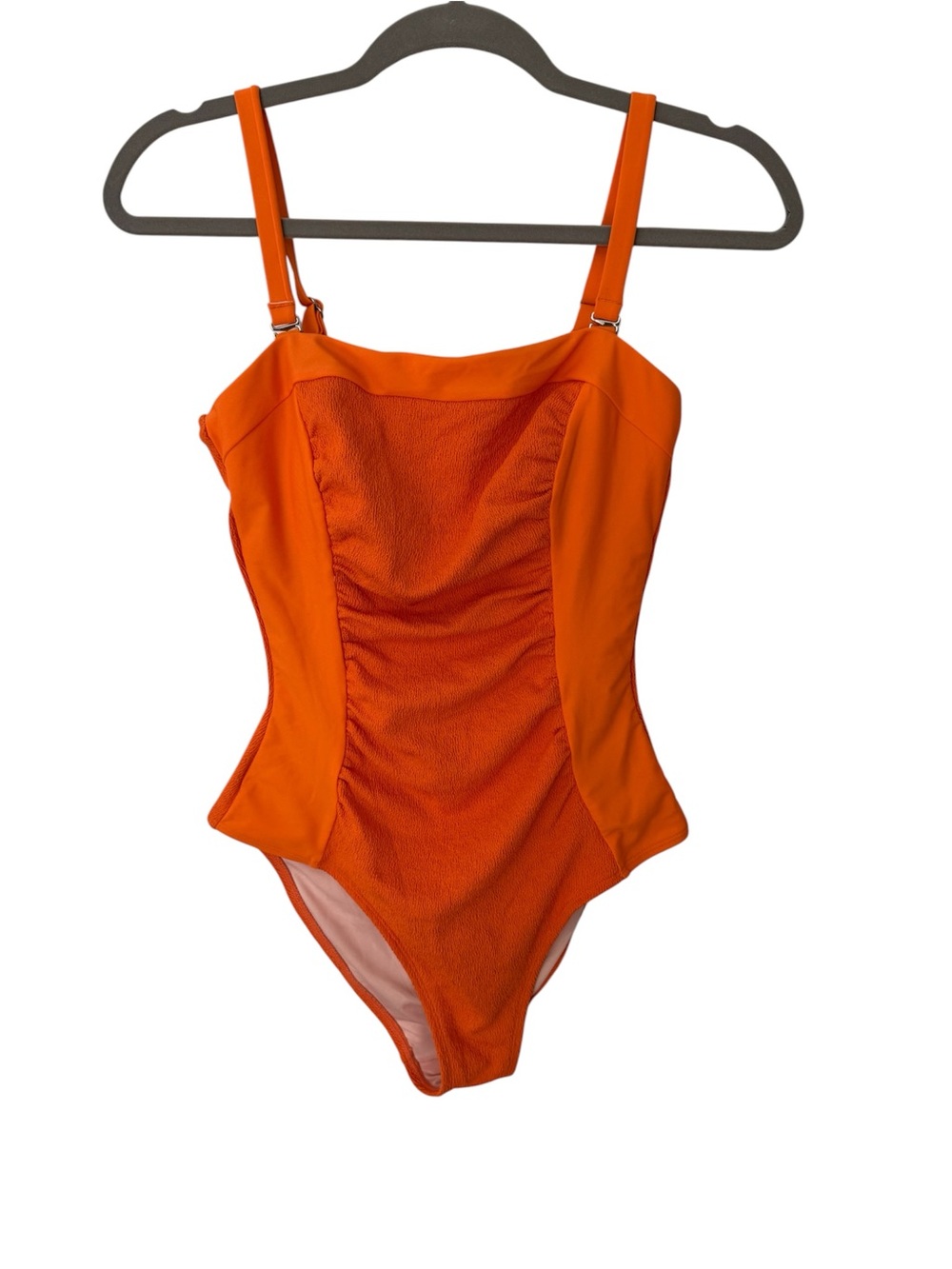 Cupshe Kids Orange Textured One-Piece Swimsuit